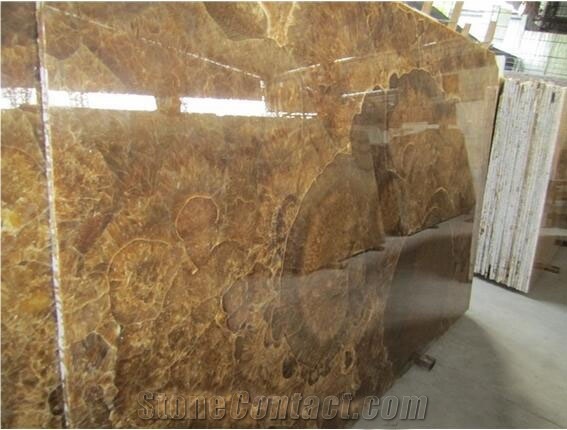 Brown Onyx Slab & Tile, China Brown Onyx