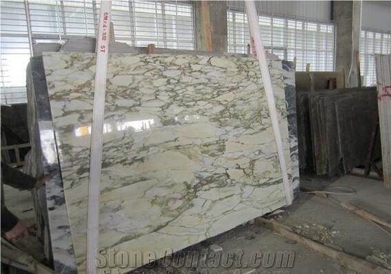 Calacatta Siena - Burma Marble Slab  China White Marble