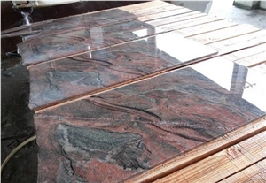 Chinese Multicolour Red Granite Tiles & Slab