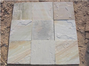 Fossil Mint Sandstone Tiles, Beige Sandstone Slabs India Fossil Mint Sandstone Tiles, Beige Sandstone Slabs India