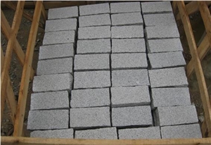 G603 Granite Cobble Stone Cube Stone Natural Flamed