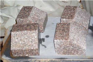 G648 Zhangpu Red Granite Cube Stone Garden Stepping  Pavers