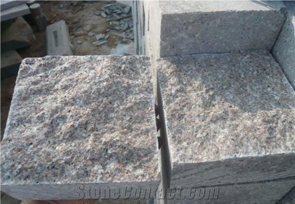G648 Zhangpu Red Granite Cube Stone Garden Stepping  Pavers