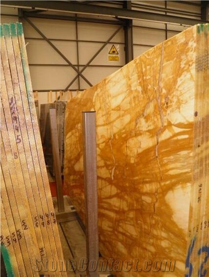 Giallo Siena Marble Slab, Italy Yellow Marble Slabs