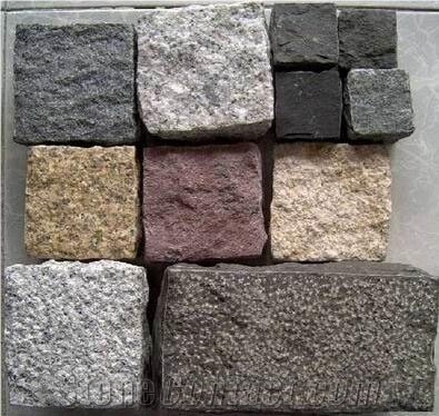 Granite Cube Stone, Cobble Stone