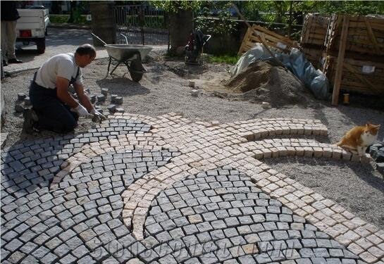 Granite Cube Stone, Cobble Stone