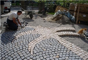 Granite Cube Stone, Cobble Stone
