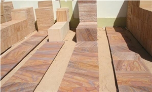 Rainbow Sandstone Tiles And Slabs