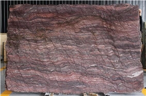 Revolution Wave Quartzite Slabs Red Quartzite Slabs
