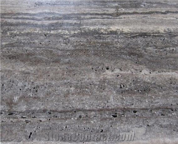 Silver Travertine-Slab, Persian Silver Travertine