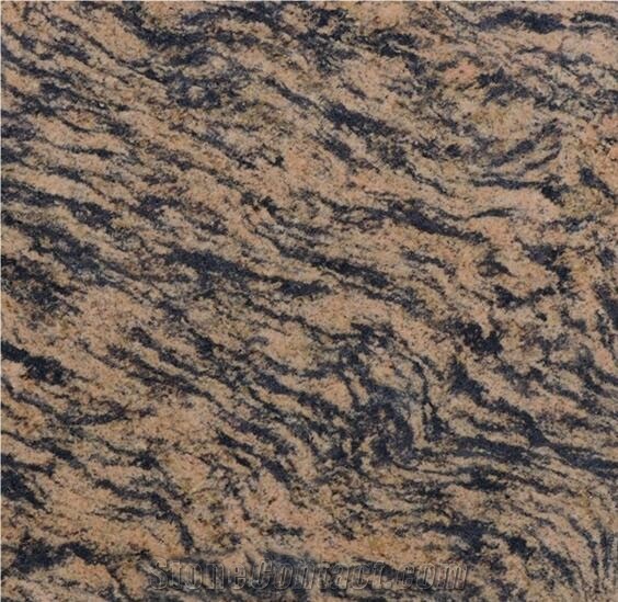 Tiger Skin Granite Slabs & Tiles, India Brown Granite