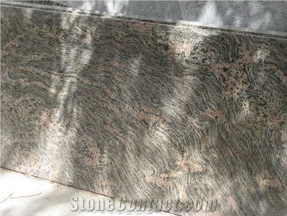Tiger Skin Granite Slabs & Tiles, India Brown Granite