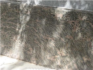 Tiger Skin Granite Slabs & Tiles, India Brown Granite
