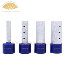 Diamond Vacuum Brazed Finger Bits 10/15/20/25Mm