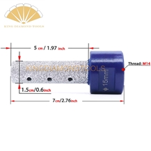 Vacuum Brazed Diamond Finger Bit Milling Cutter