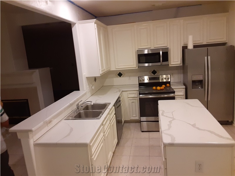 Quartz Kitchen Bench Tops Prefab Artificial Stone Island Top