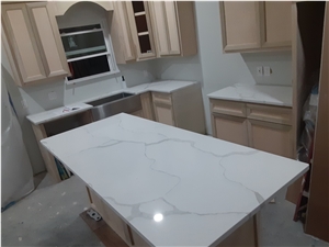 Quartz Kitchen Bench Tops Prefab Artificial Stone Island Top