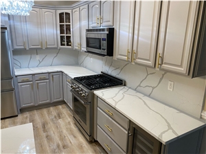 Solid Artificial Stone Furface Worktops Quartz Countertops 