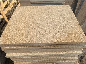 Chinese Granite Floor Tile Baipo Yellow Stone French Pattern