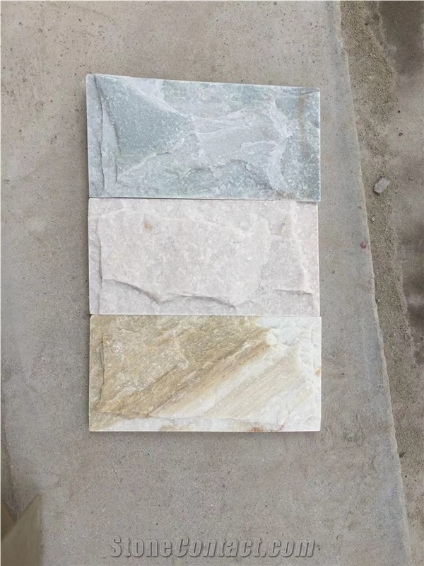 Cleft Mushroom Stone Wall Cladding Tile Quartzite Split Face