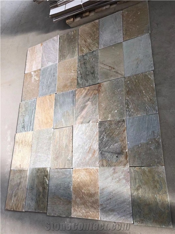 Cleft Mushroom Stone Wall Cladding Tile Quartzite Split Face