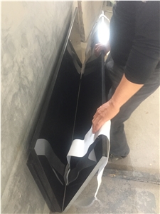 Granite Stone Prefab Countertops Shanxi Black Kitchen Bartop