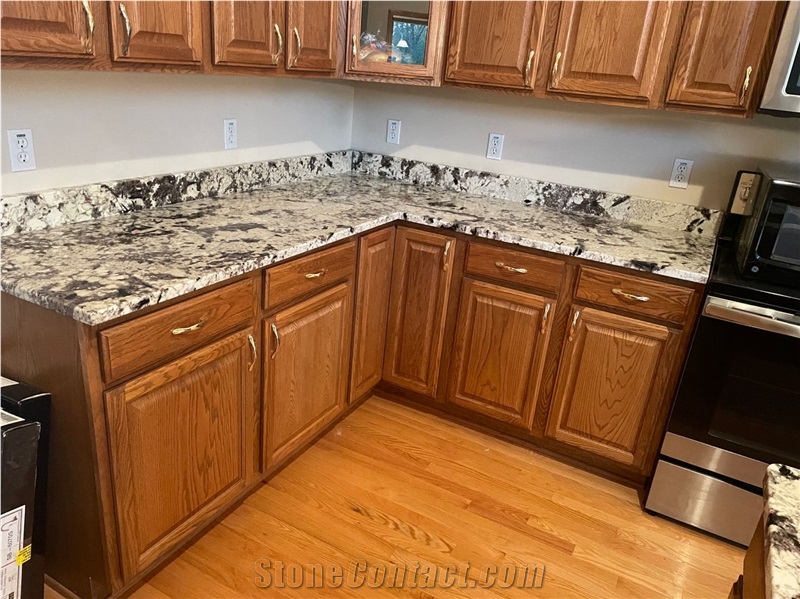 L Shape Granite Kitchen Countertop Delicatus Peninsula Top