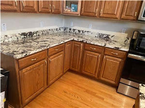 L Shape Granite Kitchen Countertop Delicatus Peninsula Top