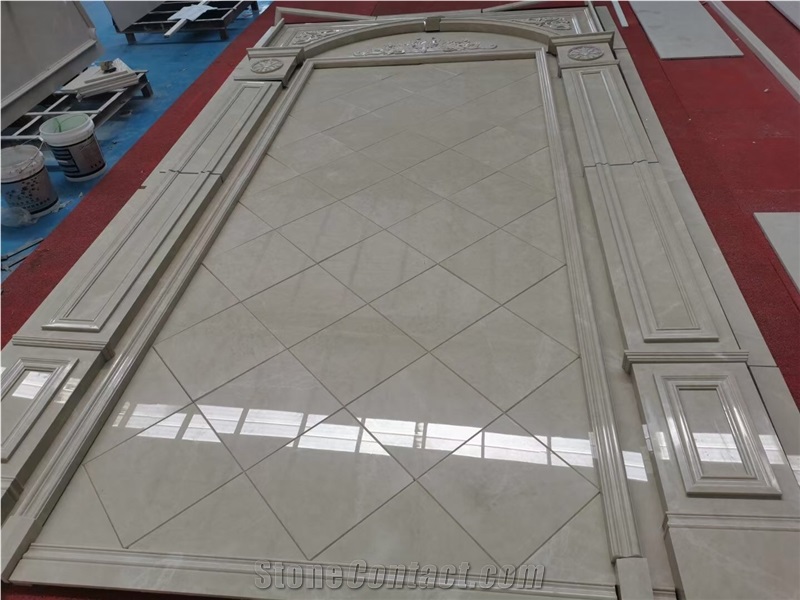 Marble 3D Carving Wall Decor Panel Stone CNC Interior Panel