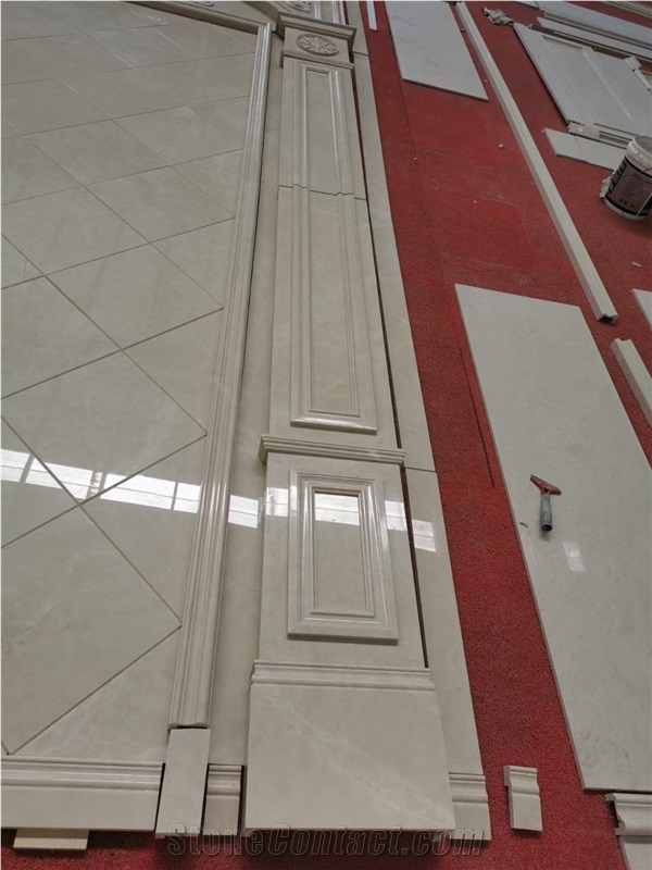 Marble 3D Carving Wall Decor Panel Stone CNC Interior Panel