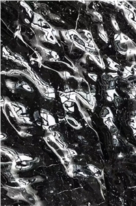 Marble CNC Carving Wall Panel Marquina Stone 3D Decor Panel Marble CNC Carving Wall Panel Marquina Stone 3D Decor Panel