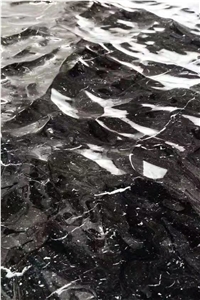 Marble CNC Carving Wall Panel Marquina Stone 3D Decor Panel