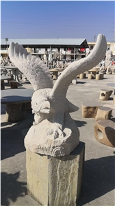 Marble Stone Human Garden Sculpture Modern Landscape Statues