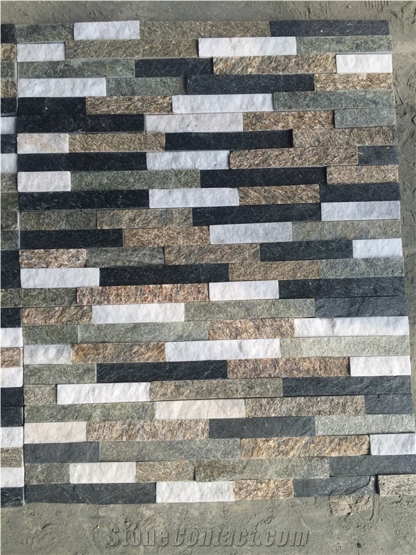 Quartzite Feature Wall Cladding Veneer Stacked Culture Stone