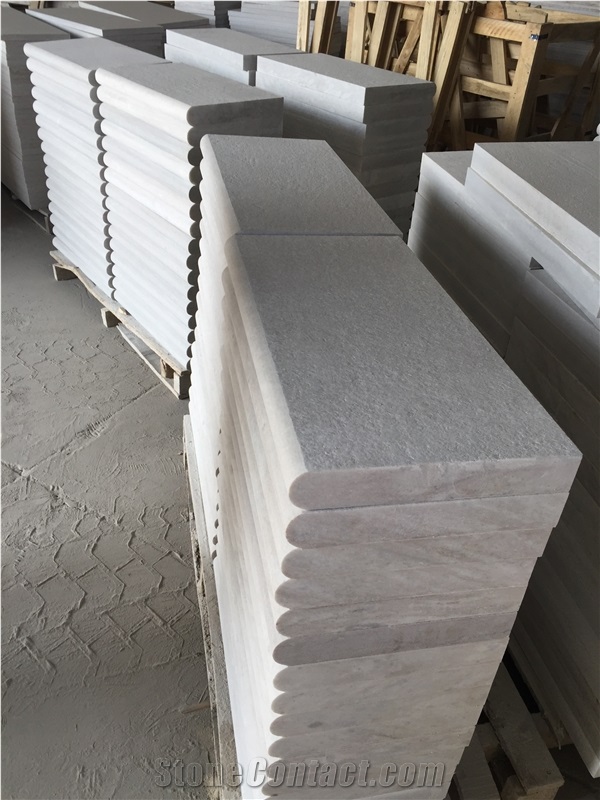 Quartzite Pool Paver Tile SPA White Pool Bullnose Coping