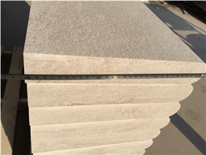 Quartzite Pool Paver Tile SPA White Pool Bullnose Coping