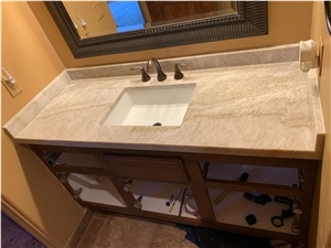Quartzite Prefab Vanity Top Taj Mahal Powder Room Bath Top