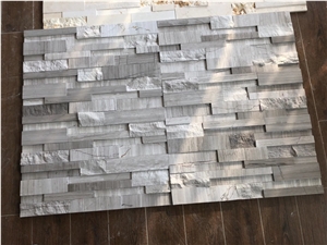Stacked Marble Wall Cladding Veneer Wooden Culture Stone