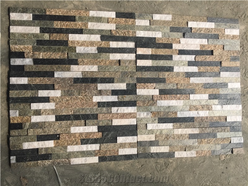Stacked Stone Ledger Veneer Quartzite Wall Cladding Panel