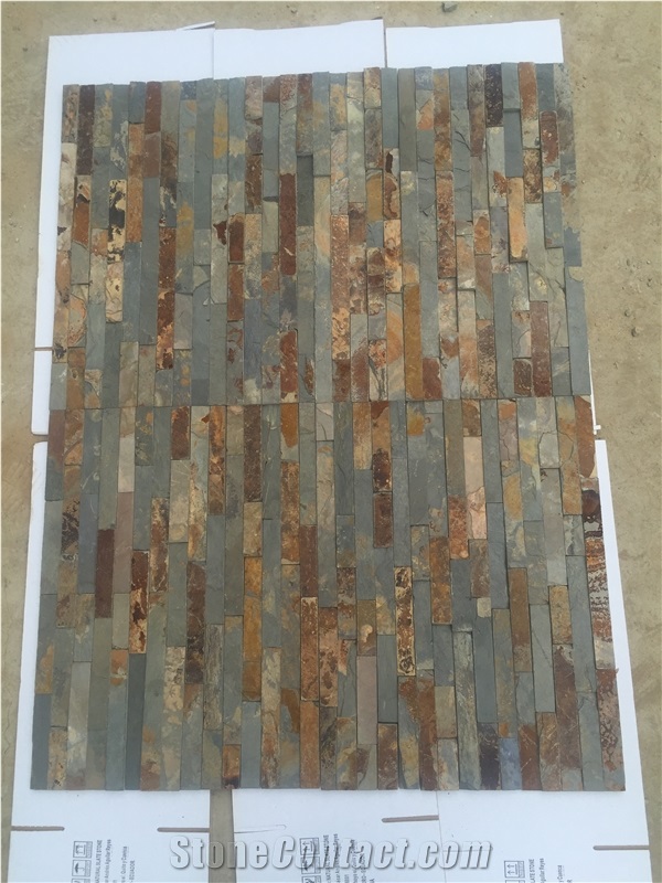 Stacked Stone Ledger Veneer Quartzite Wall Cladding Panel