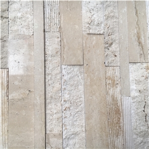 Stacked Thin Stone Veneer Travertine Feature Wall Cladding Stacked Thin Stone Veneer Travertine Feature Wall Cladding