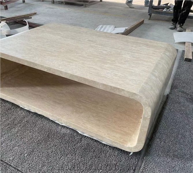 Stone Furniture Travertine Coffee Table Romano Cafe Table