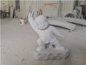 Stone Garden Statues Walking Buhda Street Art Sculpture 