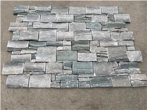 Stone Wall Cladding Veneer Quartzite Stacked Ledger Panel