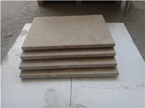 Bullnosed Edge Travertine Pool Coping, Swimming Pool Pavers