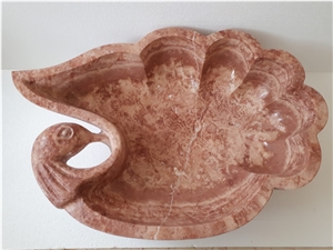 Naturalstone Red Marble Sink-Bowl, Wash Basin