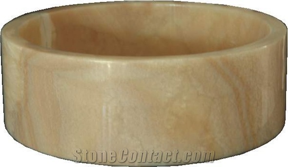 Naturalstone Red Marble Sink-Bowl, Wash Basin