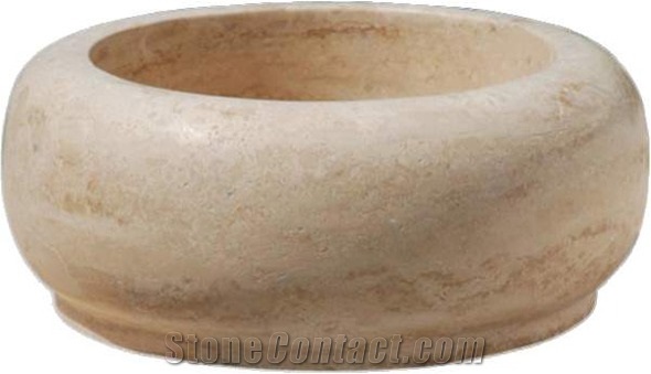 Naturalstone Red Marble Sink-Bowl, Wash Basin
