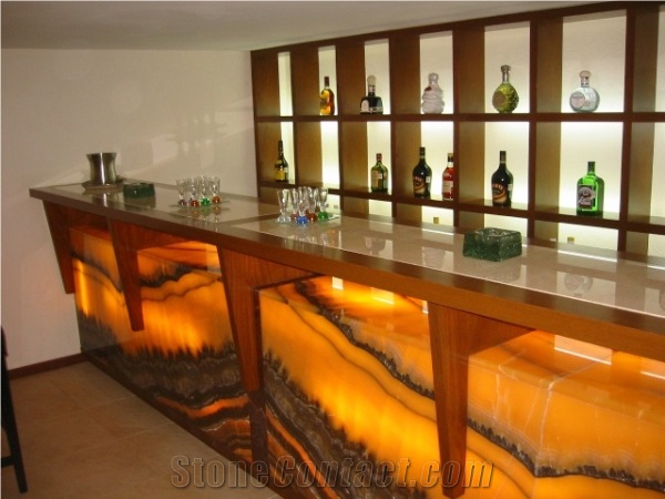 18MM Polished Agate Onyx For Counter Top And Batnroom
