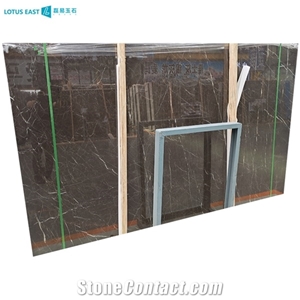 Brown Marble Chinese St.Laurent Marble Slabs For Decoration